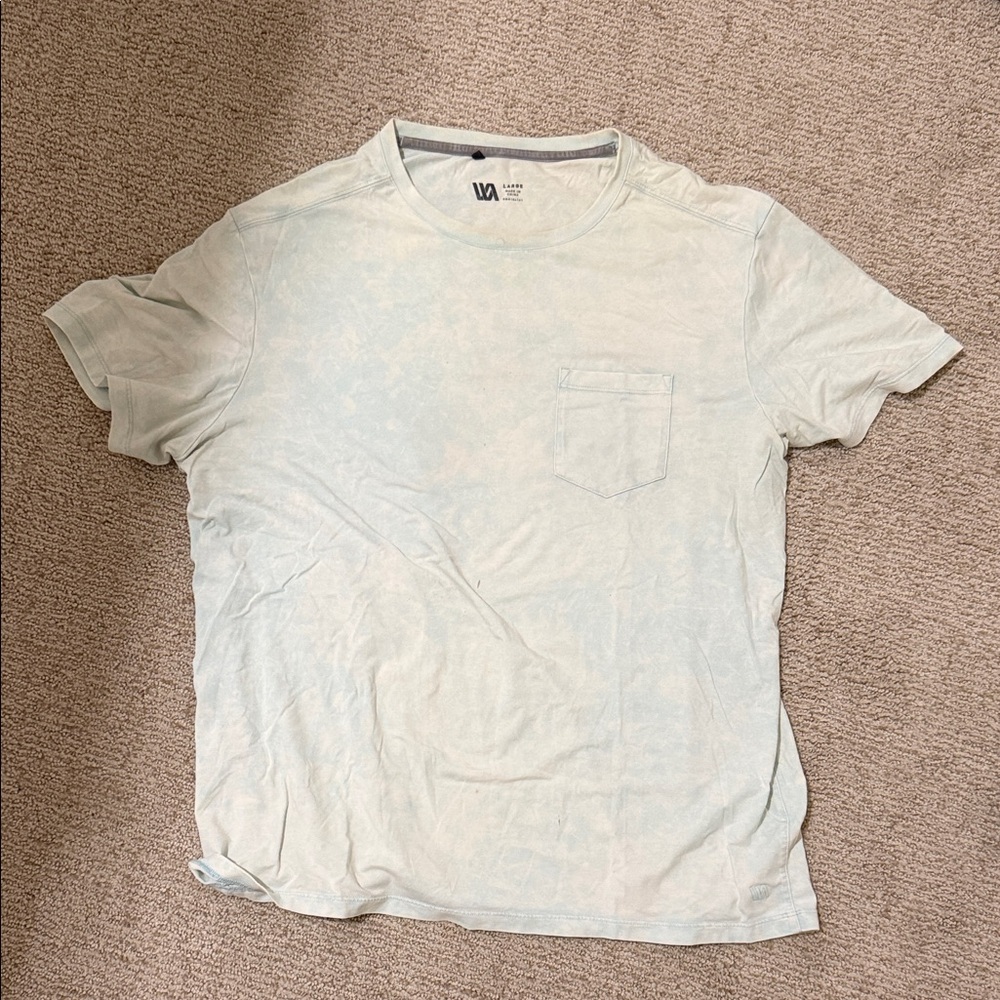 Light Blue VRST Tie Dye Pocket T-Shirt Large